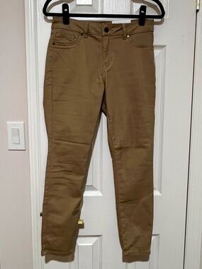NWT  6 d. jeans Women's Tan High Waist Ankle Jeans